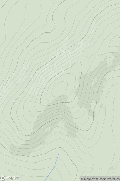 Thumbnail image for Broomy Law [Firth of Forth to the River Tweed] showing contour plot for surrounding peak